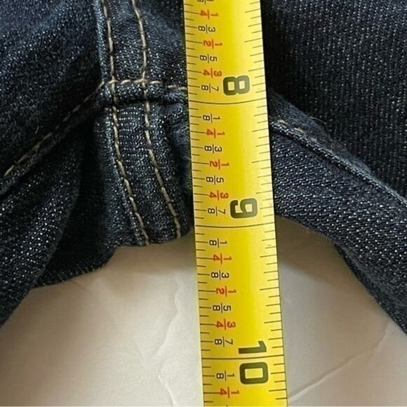BCBGMaxAzria Dark Wash Mid Rise Dressy Skinny Blue Jeans Size 27 - Picture 12 of 13